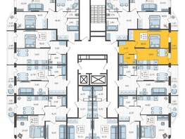 Продается 1-комнатная квартира ЖК Зеленодар, литера 7, 43.7  м², 6052450 рублей