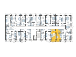 Продается 1-комнатная квартира ЖК Небо, литера 4, 41.6  м², 7238400 рублей