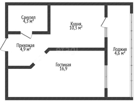 Продается 1-комнатная квартира ЖК Достояние, литера 10, 36.3  м², 5800000 рублей