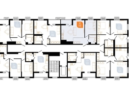 Продается 1-комнатная квартира ЖК Южане, 3 очередь литера 1, 44.1  м², 6253380 рублей