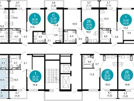 Продается 2-комнатная квартира ЖК Лестория, дом 2, 44.4  м&sup2;, 22505960 рублей