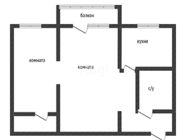 Продается 2-комнатная квартира Ставропольская ул, 43.6  м², 5100000 рублей