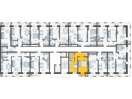 Продается 1-комнатная квартира ЖК Небо, литера 5, 42.1 м², 7753680 рублей
