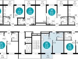 Продается 1-комнатная квартира ЖК Флора, 4 этап, 38.6 м², 13367180 рублей