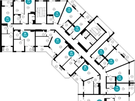 Продается 2-комнатная квартира АО Нескучный сад, корпус 1, 44.8 м², 43133440 рублей