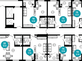 Продается 2-комнатная квартира АО Нескучный сад, корпус 1, 49.5 м², 44946000 рублей