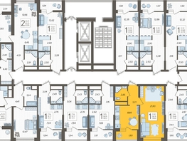 Продается 1-комнатная квартира ЖК Кислород, корпус 1, 38.9 м², 15851750 рублей