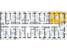 Продается 2-комнатная квартира ЖК Небо, литера 5, 64.5  м², 9748500 рублей