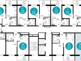 Продается 1-комнатная квартира ЖК Флора, 4 этап, 36.7 м², 13957010 рублей