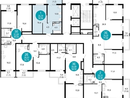 Продается 1-комнатная квартира ЖК Лестория, дом 1, 36.9 м², 18243360 рублей