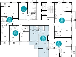 Продается 2-комнатная квартира ЖК Лестория, дом 1, 58.5 м², 27454050 рублей
