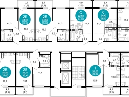 Продается 2-комнатная квартира ЖК Лестория, дом 2, 59.1 м², 27180090 рублей