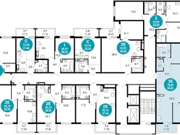 Продается 2-комнатная квартира ЖК Лестория, дом 5, 80.6 м², 30974580 рублей