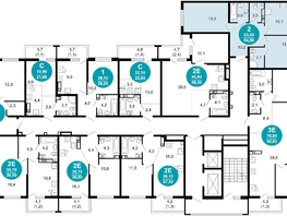 Продается 2-комнатная квартира ЖК Лестория, дом 5, 64.7 м², 25051840 рублей