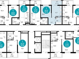 Продается 1-комнатная квартира ЖК Лестория, дом 6, 29.3 м², 14817010 рублей