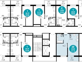 Продается 1-комнатная квартира ЖК Флора, 4 этап, 37.1 м², 16620800 рублей