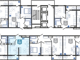 Продается Студия ЖК Облака-3, дом 1, 32.4 м², 7131240 рублей