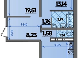 Продается 2-комнатная квартира ЖК Город у моря, литера 21, 66.66 м², 8765999 рублей