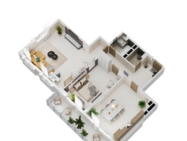 Продается 2-комнатная квартира ЖК Золотой Берег, литер 6, 97.05 м², 19992300 рублей