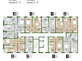 Продается 2-комнатная квартира ЖК DOGMA PARK (Догма парк), литера 1, 59.4  м², 9076320 рублей