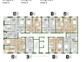 Продается 1-комнатная квартира ЖК DOGMA PARK (Догма парк), литера 3, 47.5  м², 7723500 рублей