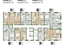 Продается 2-комнатная квартира ЖК DOGMA PARK (Догма парк), литера 3, 59  м², 8920800 рублей