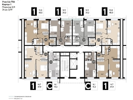 Продается 1-комнатная квартира ЖК DOGMA PARK (Догма парк), литера 13, 45 м², 7704000 рублей