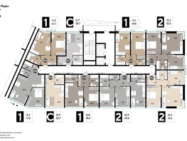 Продается 1-комнатная квартира ЖК DOGMA PARK (Догма парк), литера 13, 39.8  м², 7044600 рублей