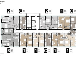 Продается 1-комнатная квартира ЖК DOGMA PARK (Догма парк), литера 16, 42.7  м², 6933883 рублей