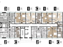 Продается 3-комнатная квартира ЖК DOGMA PARK (Догма парк), литера 17, 69.5  м², 9479800 рублей
