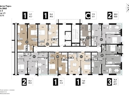 Продается 1-комнатная квартира ЖК DOGMA PARK (Догма парк), литера 19, 43.7  м², 7455221 рублей