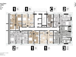 Продается 1-комнатная квартира ЖК DOGMA PARK (Догма парк), литера 19, 39.3  м², 6920730 рублей