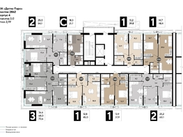 Продается 1-комнатная квартира ЖК DOGMA PARK (Догма парк), литера 20, 39.8 м², 6010517 рублей