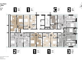 Продается 1-комнатная квартира ЖК DOGMA PARK (Догма парк), литера 18, 45.5  м², 7138859 рублей
