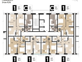 Продается 1-комнатная квартира ЖК DOGMA PARK (Догма парк), литера 18, 45  м², 7073640 рублей
