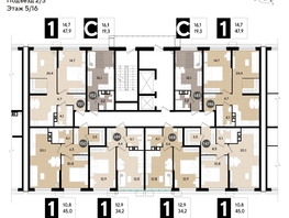 Продается 1-комнатная квартира ЖК DOGMA PARK (Догма парк), литера 18, 45  м², 7047180 рублей