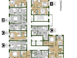 Продается 1-комнатная квартира ЖК DOGMA PARK (Догма парк), литера 22, 45.1  м², 6872789 рублей
