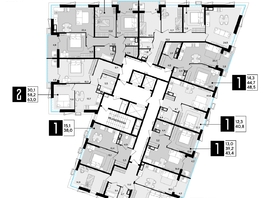Продается 3-комнатная квартира ЖК Парк Победы 2, литера 21, 83.4 м², 11867820 рублей