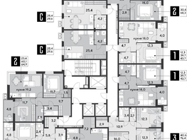 Продается 2-комнатная квартира ЖК Парк Победы 2, литера 21, 66.9  м², 10710690 рублей