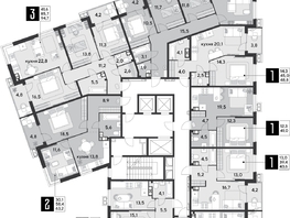 Продается 1-комнатная квартира ЖК Парк Победы 2, литера 28, 48.8 м², 8388720 рублей