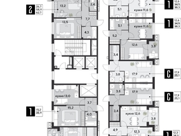 Продается 2-комнатная квартира ЖК Парк Победы 2, литера 28, 63.6 м², 10296840 рублей