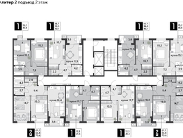 Продается 2-комнатная квартира ЖК Парк Победы 2, литера 30, 70.6 м², 10865340 рублей