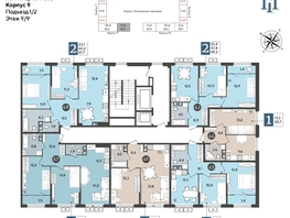 Продается 2-комнатная квартира ЖК Порто-Ново, литера 5, 65.4  м², 9440752 рублей