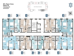 Продается 2-комнатная квартира ЖК Порто-Ново, литера 6, 57.6  м², 8811533 рублей