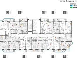 Продается 2-комнатная квартира ЖК Рекорд 2, литера 1, 58.9  м², 12015600 рублей