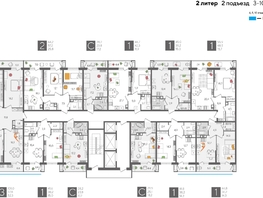 Продается 3-комнатная квартира ЖК Рекорд 2, литера 2, 101  м², 18745600 рублей