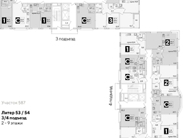 Продается 2-комнатная квартира ЖК Самолет, литера 60, 59.1  м², 9491460 рублей
