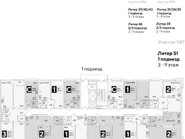 Продается 1-комнатная квартира ЖК Самолет, литера 51, 40.6  м², 7397320 рублей