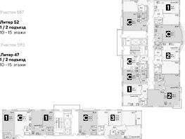 Продается 2-комнатная квартира ЖК Самолет, литера 52, 60.8  м², 9788800 рублей