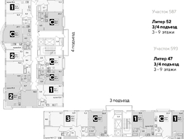 Продается 2-комнатная квартира ЖК Самолет, литера 52, 59.3  м², 9992050 рублей